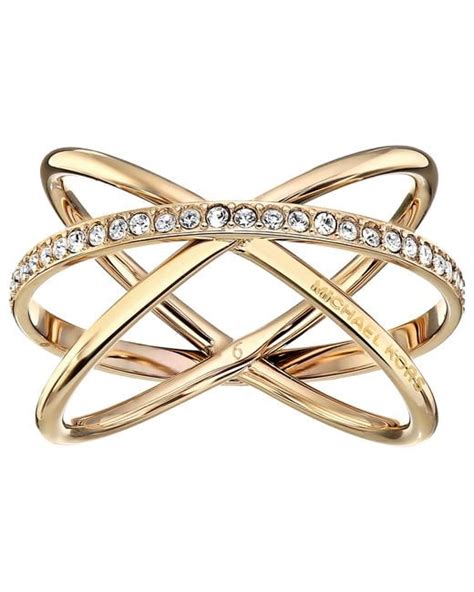 michael kors brilliance criss cross ring 